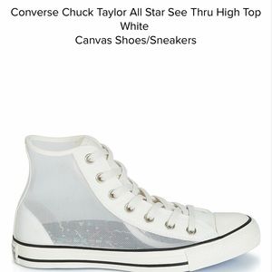 Converse Chuck Taylor All Star See Thru High Top White